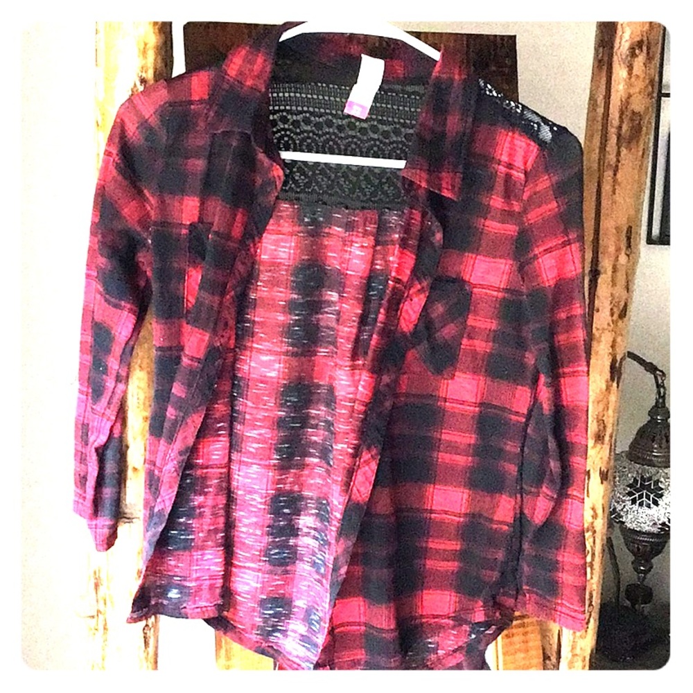 Black & red checkered shirt
